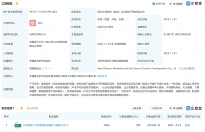 新東方沃凱德文旅公司 安徽布局，升級自費出國留學服務